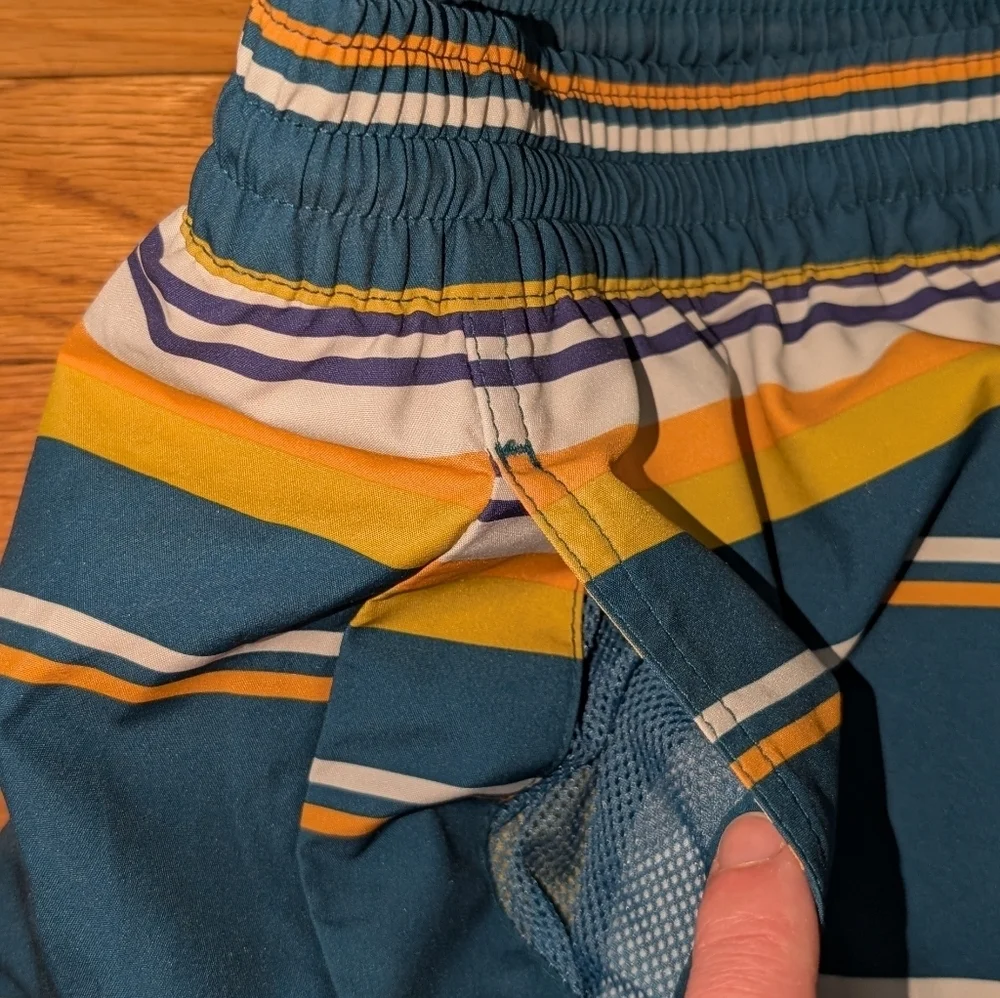 Duluth Men's Striped Swim Trunks